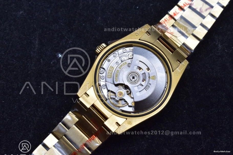 Bracelet Square Best Grey Steel QF 36 President DayDate YG on with Weight) V5 Diamond Dial Sophisticated vr3255 (Gain 698 904L Edition 0825